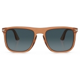 Persol - PO3336S - Marrone Trasparente / Blu Sfumato - Occhiali da Sole - Persol Eyewear