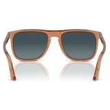 Persol - PO3336S - Marrone Trasparente / Blu Sfumato - Occhiali da Sole - Persol Eyewear