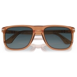 Persol - PO3336S - Marrone Trasparente / Blu Sfumato - Occhiali da Sole - Persol Eyewear