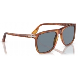 Persol - PO3336S - Terra di Siena / Azzurro - Occhiali da Sole - Persol Eyewear