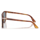 Persol - PO3336S - Terra di Siena / Light Blue - Sunglasses - Persol Eyewear