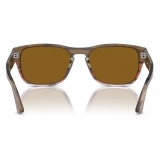 Persol - PO3341S - Marrone a Righe Rosso Sfumato / Marrone - Occhiali da Sole - Persol Eyewear