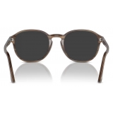 Persol - PO3343S - Striped Brown / Polar Black Grey - Sunglasses - Persol Eyewear