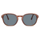 Persol - PO3343S - Terra di Siena / Light Blue - Sunglasses - Persol Eyewear