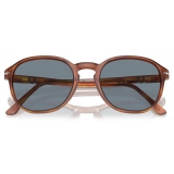 Persol - PO3343S - Terra di Siena / Light Blue - Sunglasses - Persol Eyewear