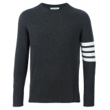 Thom Browne - Cashmere 4-Bar Classic Pullover - Thom Browne Exclusive Luxury Collection