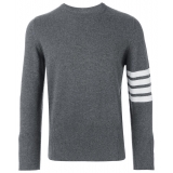 Thom Browne - Cashmere 4-Bar Classic Pullover - Thom Browne Exclusive Luxury Collection