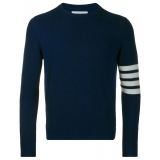 Thom Browne - Cashmere 4-Bar Classic Pullover - Thom Browne Exclusive Luxury Collection