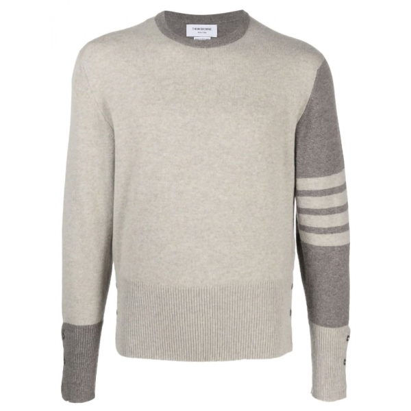 Thom Browne - Maglione Beige Fun Mix - Thom Browne Exclusive Luxury Collection