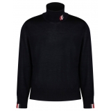 Thom Browne - Navy Blue Fine Knit Jumper - Thom Browne Exclusive Luxury Collection