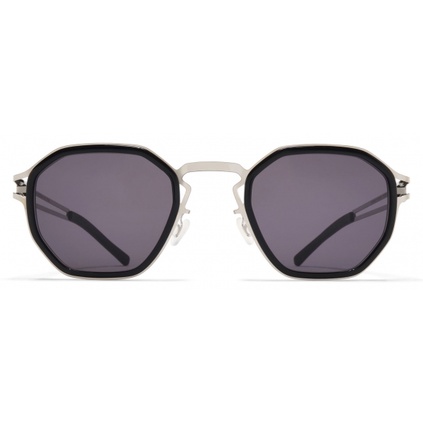 Mykita - Gia - Decades - Argento Lucido Nero Grigio Freddo - Metal Collection - Occhiali da Sole - Mykita Eyewear