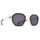 Mykita - Gia - Decades - Argento Lucido Nero Grigio Freddo - Metal Collection - Occhiali da Sole - Mykita Eyewear