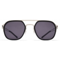 Mykita - Leeland - Decades - Argento Lucido Nero Grigio Freddo - Metal Collection - Occhiali da Sole - Mykita Eyewear