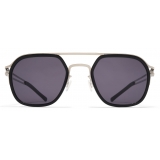 Mykita - Leeland - Decades - Argento Lucido Nero Grigio Freddo - Metal Collection - Occhiali da Sole - Mykita Eyewear