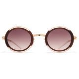 Mykita - Pearl - Decades - Champagne Gold Zanzibar Cedar Brown - Metal Collection - Sunglasses - Mykita Eyewear