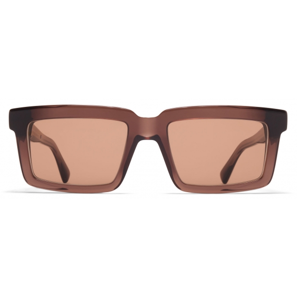 Mykita - Dakar - Mykita Acetate - Maroon Shiny Silver Cruxite Brown - Acetate Collection - Sunglasses