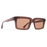 Mykita - Dakar - Mykita Acetate - Maroon Shiny Silver Cruxite Brown - Acetate Collection - Sunglasses