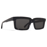 Mykita - Dakar - Mykita Acetate - Chilled Raw Black Havana Silver Dark Grey - Acetate Collection - Sunglasses