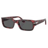 Persol - Adrien - Havana Rosso / Grigio Scuro - Occhiali da Sole - Persol Eyewear