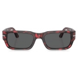 Persol - Adrien - Red Havana / Dark Grey - Sunglasses - Persol Eyewear