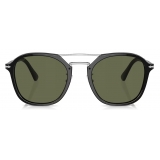 Persol - PO3352S - Black / Polar Green - Sunglasses - Persol Eyewear