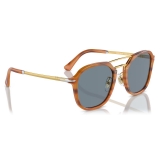 Persol - PO3352S - Striato Marrone / Azzurro - Occhiali da Sole - Persol Eyewear