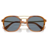 Persol - PO3352S - Striato Marrone / Azzurro - Occhiali da Sole - Persol Eyewear