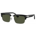 Persol - PO3354S - Black Silver / Green - Sunglasses - Persol Eyewear