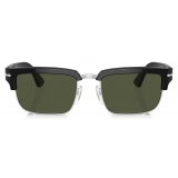 Persol - PO3354S - Black Silver / Green - Sunglasses - Persol Eyewear