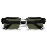 Persol - PO3354S - Black Silver / Green - Sunglasses - Persol Eyewear