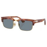 Persol - PO3354S - Terra di Siena / Light Blue - Sunglasses - Persol Eyewear