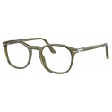 Persol - PO3007V - Transparent Olive - Optical Glasses - Persol Eyewear