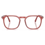 Persol - PO3337V - Rosso Trasparente - Occhiali da Vista - Persol Eyewear