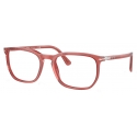 Persol - PO3339V - Rosso Trasparente - Occhiali da Vista - Persol Eyewear