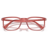 Persol - PO3339V - Rosso Trasparente - Occhiali da Vista - Persol Eyewear