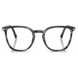 Persol - PO3338V - Striped Grey - Optical Glasses - Persol Eyewear