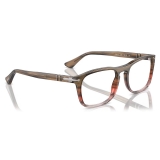 Persol - PO3344V - Marrone a Righe Rosso Sfumato - Occhiali da Vista - Persol Eyewear