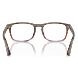 Persol - PO3344V - Marrone a Righe Rosso Sfumato - Occhiali da Vista - Persol Eyewear