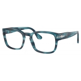 Persol - PO3334V - Striped Blue - Optical Glasses - Persol Eyewear