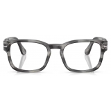 Persol - PO3334V - Striato Grigio - Occhiali da Vista - Persol Eyewear