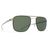 Mykita - Eli - NO1 - Argento Opaco Nero Polarizzato Pro Verde - Metal Collection - Occhiali da Sole - Mykita Eyewear