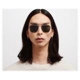 Mykita - Eli - NO1 - Matte Silver Black Polarized Pro Green - Metal Collection - Sunglasses - Mykita Eyewear