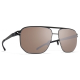 Mykita - Perry - NO1 - Black White PolPro Hi-Con Brown Silver Flash - Metal Collection