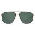 Mykita - Perry - NO1 - Matte Silver Black Polarized Pro Green - Metal Collection - Sunglasses - Mykita Eyewear