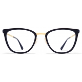 Mykita - Jada - Lite - Glossy Gold Milky Indigo - Metal Glasses - Optical Glasses - Mykita Eyewear