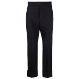 Thom Browne - Dark Blue Backstrap Trouser - Thom Browne Exclusive Luxury Collection