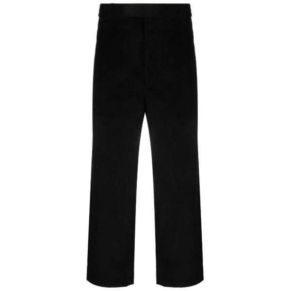 Thom Browne - Black Unconstructed Straight Leg Trousers - Thom Browne Exclusive Luxury Collection