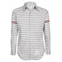 Thom Browne - Camicia Classica da Uomo con Fascia da Braccio - Thom Browne Exclusive Luxury Collection