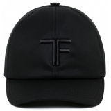 Tom Ford - Black Embroidered Logo Cap - Tom Ford Exclusive Luxury Collection