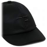 Tom Ford - Black Embroidered Logo Cap - Tom Ford Exclusive Luxury Collection